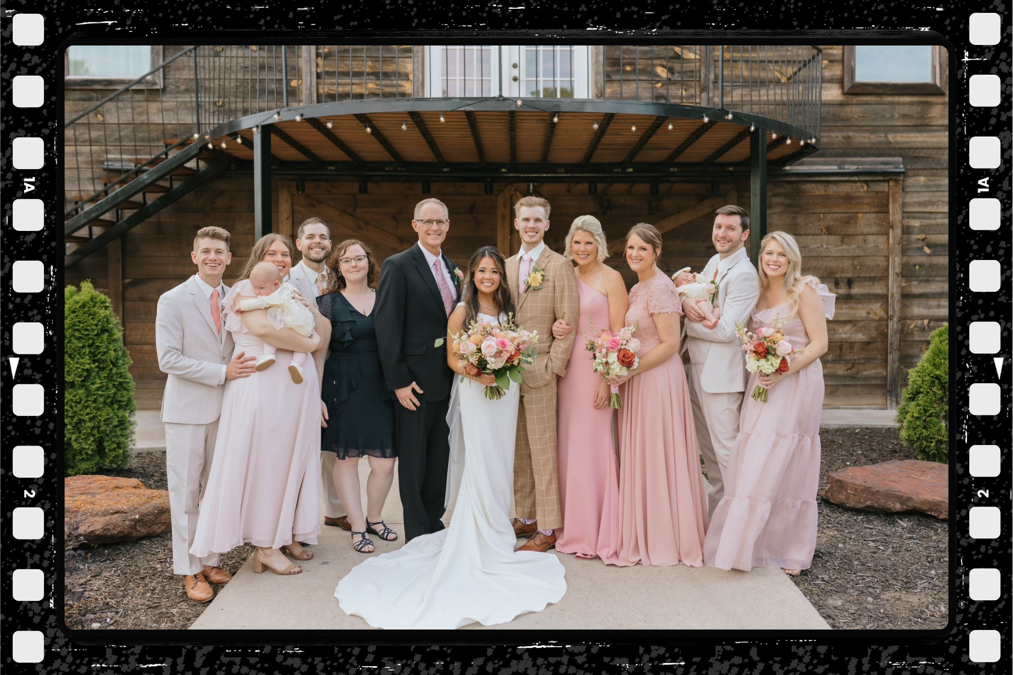 Family at wedding